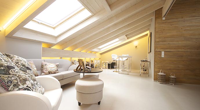 Vöma-Bio-Bau Musterhaus Pro Lifestyle Wohnbereich