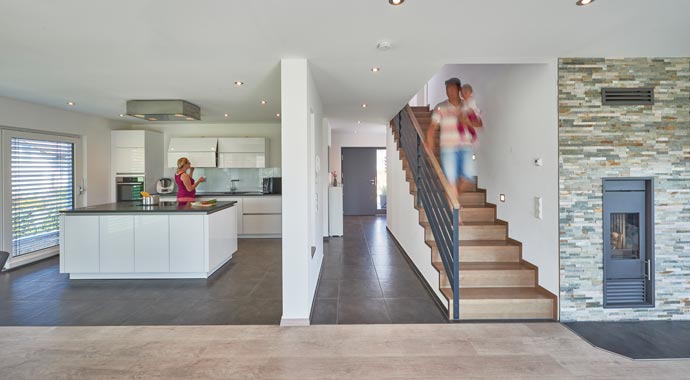 Küche Kundenhaus Elsa von Fertighaus WEISS