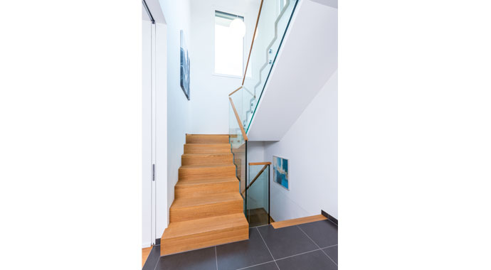 Treppenhaus Musterhaus Günzburg von WeberHaus