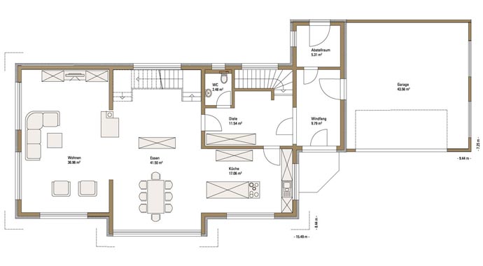 Fertighaus Weiss Musterhaus Plusenergiehaus Style Erdgeschoss