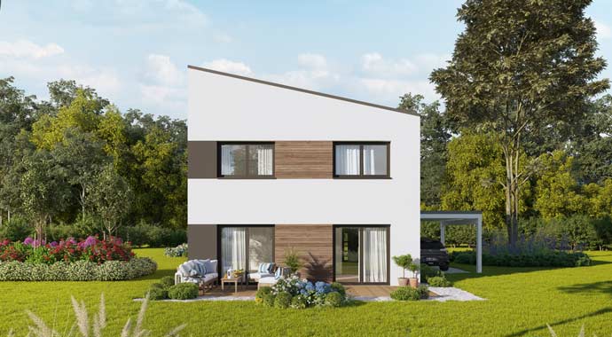 Außenansicht Concept Design 122 edition V4 von Favorit Massivhaus