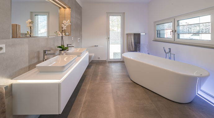 Badezimmer Kundenhaus Denlöffel von SchwörerHaus