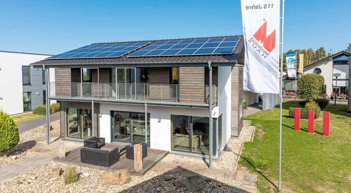 Außenansicht Genusshaus – Musterhaus Köln-Frechen von Meisterstück-HAUS