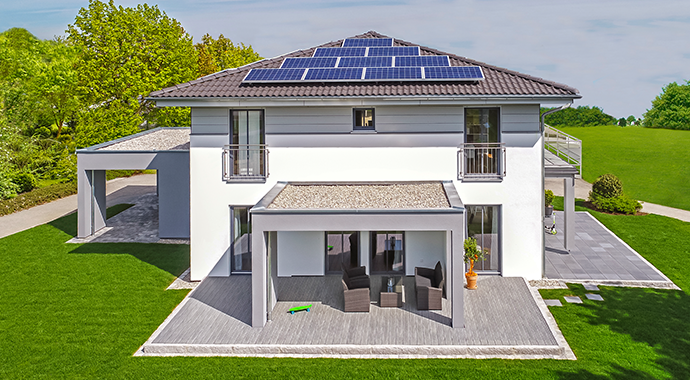 Haas Fertigbau MH Falkenberg 150 Außenansicht