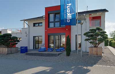 Allkauf Haus  Musterhaus Poing Außenansicht