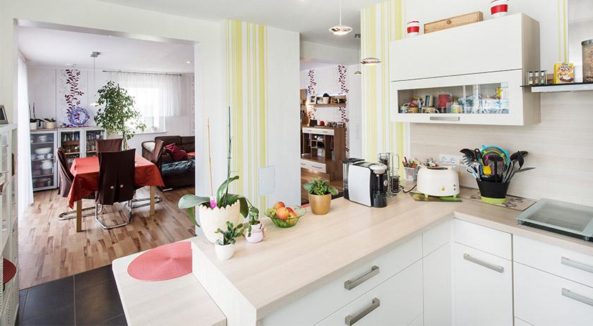 Ytong Bausatzhaus Haus Graf Küche und Wohnbereich