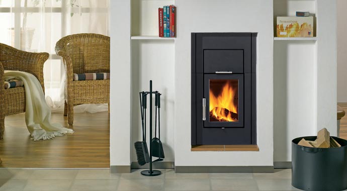 Hybridheizung Kamin-Heizeinsatz Diamant Leda