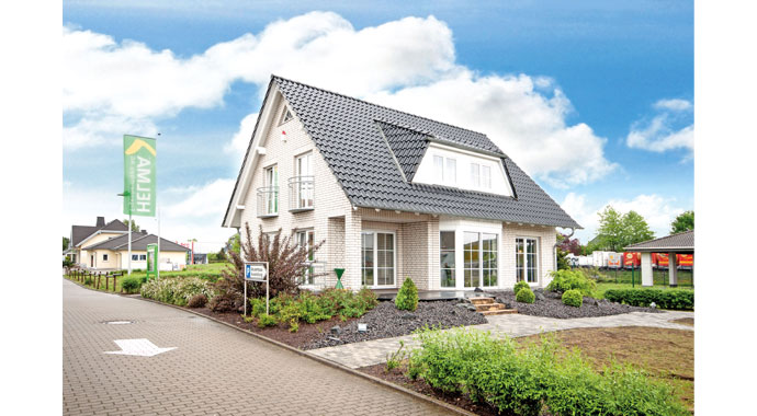 Musterhaus bei Koblenz Außenansicht 