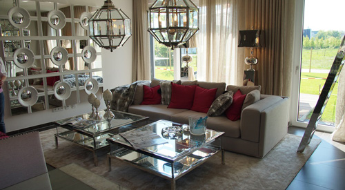 Musterhaus Stuttgart von Rötzer-Ziegel-Element-Haus Wohnzimmer