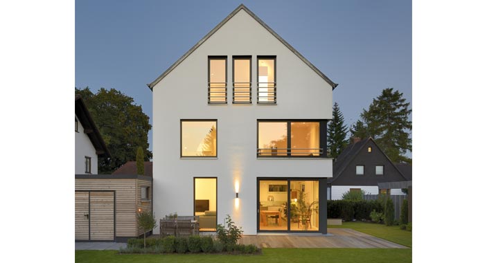 Gruber Naturholzhaus Haus Silbereiche Außenansicht