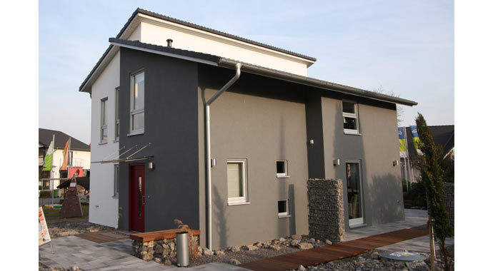 Außenansicht Musterhaus Mannheim ProStyle 128 von ProHaus