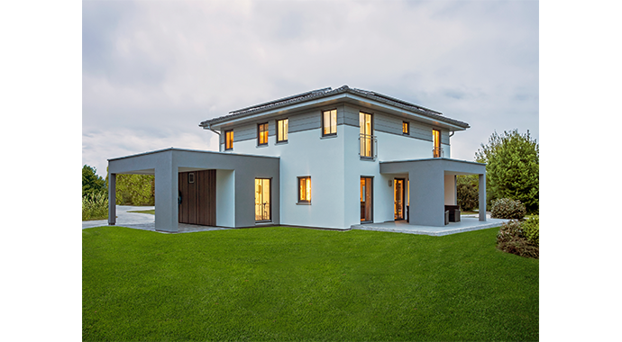 Haas Fertigbau MH Falkenberg 150 Außenansicht