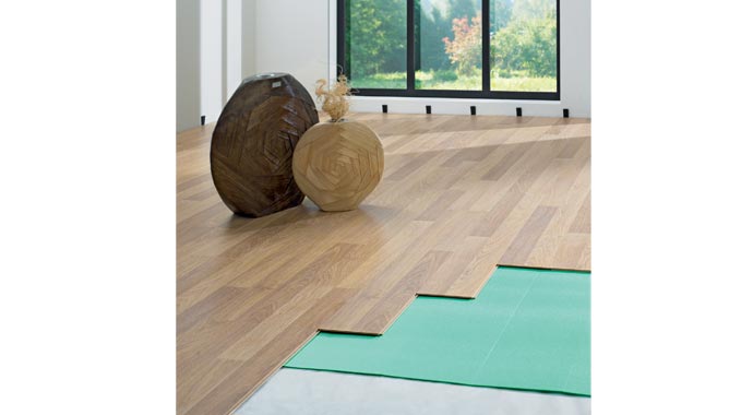 Logoclic Laminat Gehschall und Trittschall