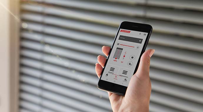 Sonnenschutz per App steuern Sonnenschutz per App steuern