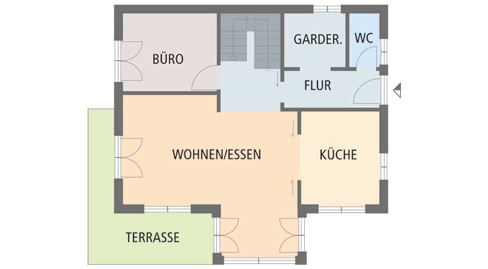Isartaler Haus Auensee Grundriss Erdgeschoss