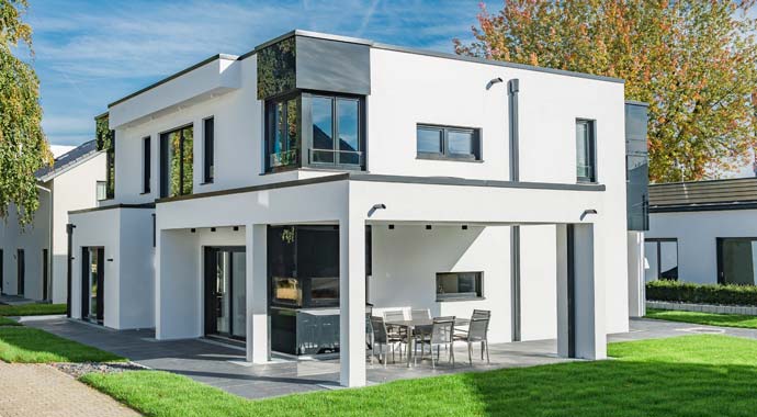 Außenansicht Kundenhaus Denlöffel von SchwörerHaus