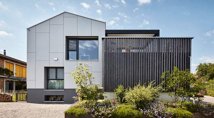 Außenansicht Klimaholzhaus in Eschenz von Lignotrend