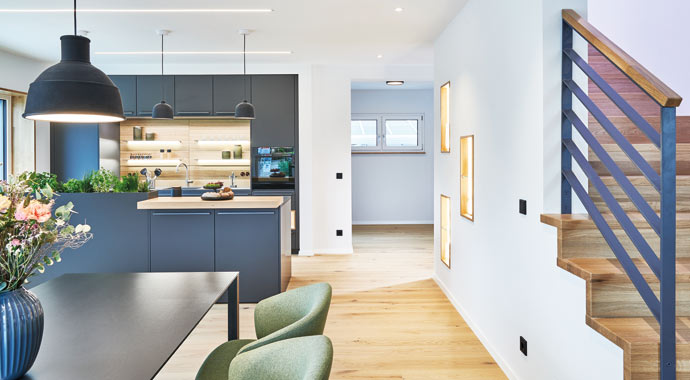 Küche Musterhaus Relax von Fertighaus WEISS