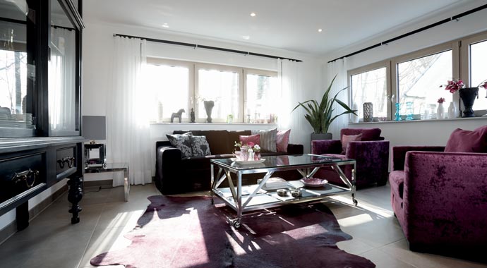 FingerHaus Neo 312 Musterhaus Bad Vilbel Wohnbereich