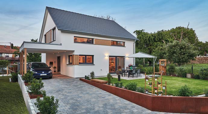 Außenansicht Haus Veith von Fertighaus WEISS