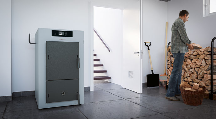 Holzvergaserkessel Vitoligno 150-S von Viessmann