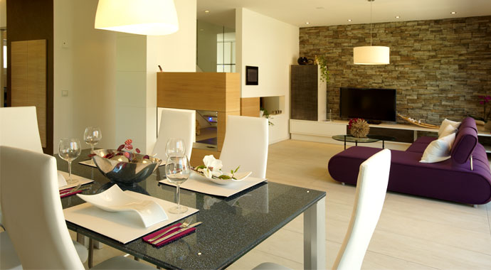 FischerHaus Energie-Plus-Haus Generation X Wohn-/Essbereich