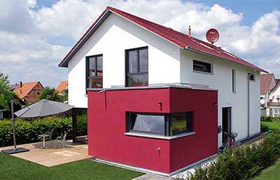 ZimmerMeisterHaus Musterhaus Jesingen Außenansicht