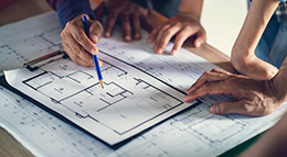 Bauvorgaben Symbolbild Bauplan