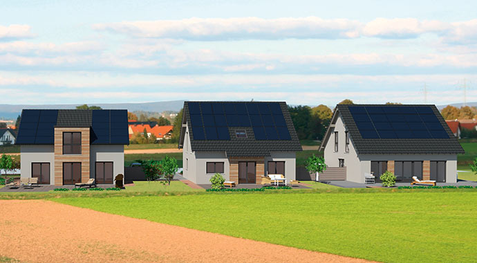 Außenansicht Smart Basismodell von FAVORIT Massivhaus