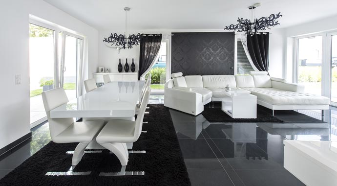 Ytong Bausatzhaus Kundenhaus Flender Wohnbereich