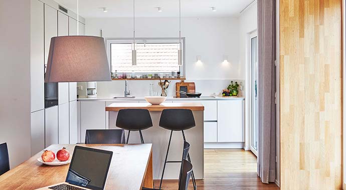 Küche. Foto: Fertighaus Weiss