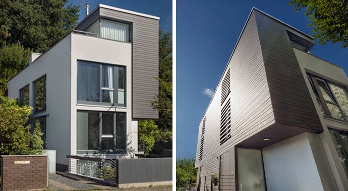 Außenverkleidung für die Hausfassade von NATURinFORM