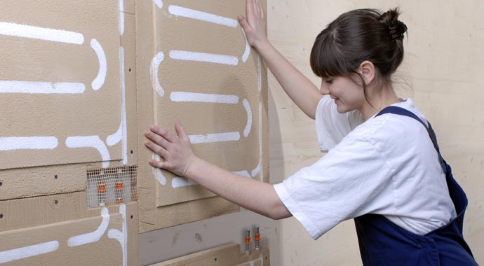 Wohngesundheit naturbo Lehm-Wandheizungsplatten