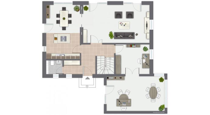 Gussek Haus Musterhaus Melanie Grundriss Obergeschoss