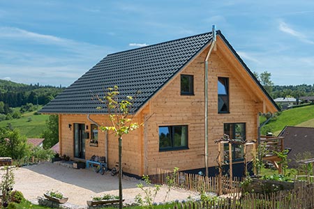 Außenansicht Blockhaus Mainhardter Waldblick von Fullwood