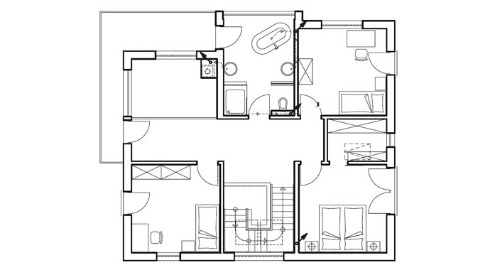 Haas Fertigbau Haas MH Suhr 179 Grundriss Obergeschoss