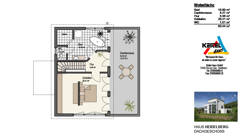 Keitel Haus, Haus Heidelberg Grundriss DG