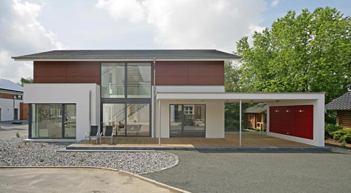 Bittermann & Weiss Musterhaus Mannheim Außenansicht