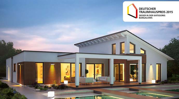 Außenansicht Bungalow Marseille L von RENSCH-HAUS