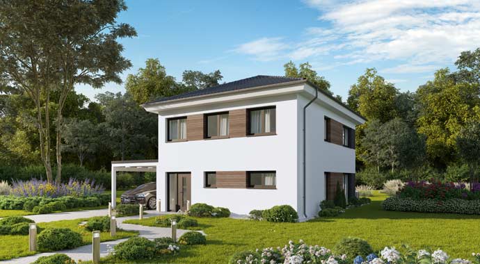 Außenansicht Concept Design 122 edition V3 von Favorit Massivhaus