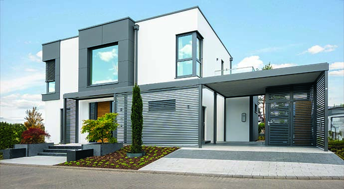 Außenansicht Stadtvilla (Musterhaus Kärlich) von STREIF Haus