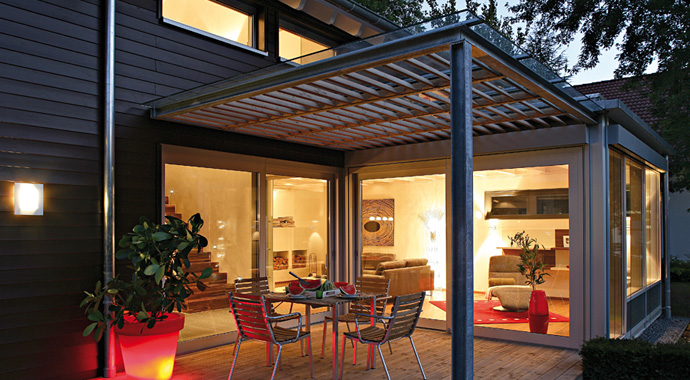 Beilharz Musterhaus Avantgarde Terrasse