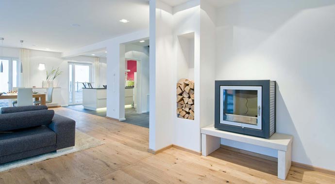 Haas Fertigbau Haas MH Hessdorf 169 Wohnbereich