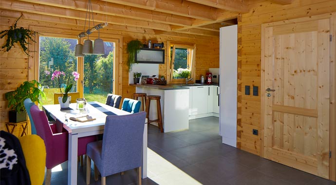 Essbereich Haus Gomadingen von Rems-Murr Holzhaus