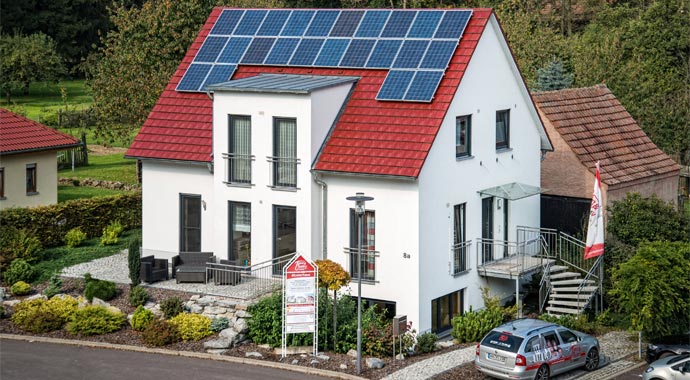 Town & Country Haus Musterhaus Lichthaus 152 Außenansicht