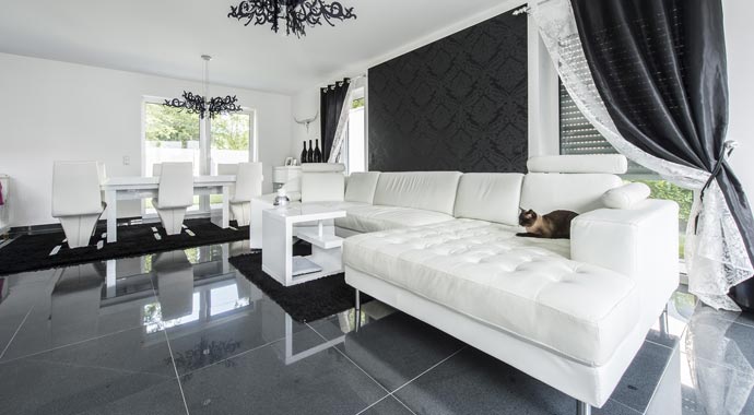 Ytong Bausatzhaus Kundenhaus Flender Wohnbereich