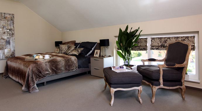 FingerHaus Musterhaus Medley Schlafzimmer