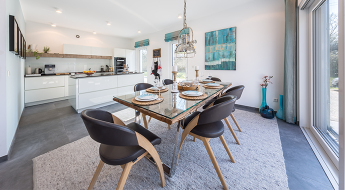 Okal Haus Musterhaus Offenburg Esszimmer und Küche