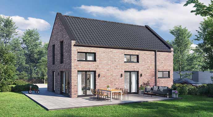 Außenansicht Haus Lübeck von HELMA Eigenheimbau