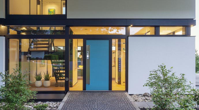 Huf Haus Musterhaus modum Eingangsbereich